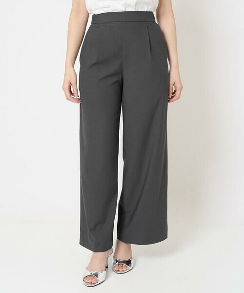 Maison de CINQ / メゾン ドゥ サンク その他パンツ | 【小さいサイズ】ワイドストレート ストレッチプルオンパンツ/洗える | 詳細2