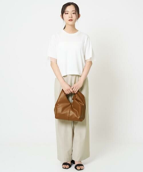 Maison de CINQ / メゾン ドゥ サンク その他パンツ | 【小さいサイズ】ワイドストレート ストレッチプルオンパンツ/洗える | 詳細27