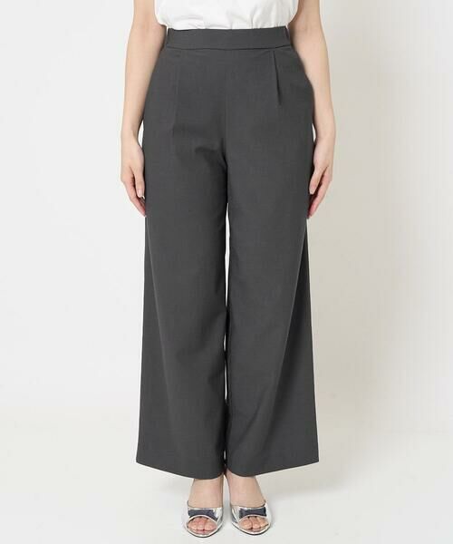Maison de CINQ / メゾン ドゥ サンク その他パンツ | 【小さいサイズ】ワイドストレート ストレッチプルオンパンツ/洗える | 詳細3