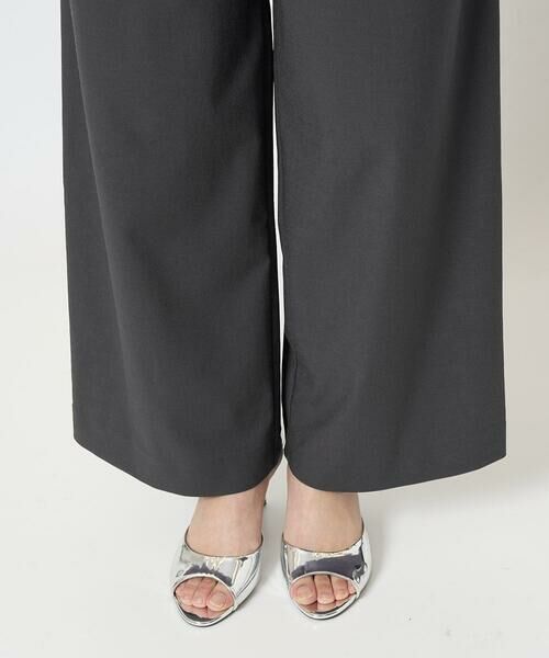 Maison de CINQ / メゾン ドゥ サンク その他パンツ | 【小さいサイズ】ワイドストレート ストレッチプルオンパンツ/洗える | 詳細9