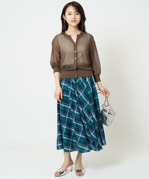 Maison de CINQ / メゾン ドゥ サンク カーディガン・ボレロ | 【小さいサイズ】メッシュ柄ニットカーディガン | 詳細18