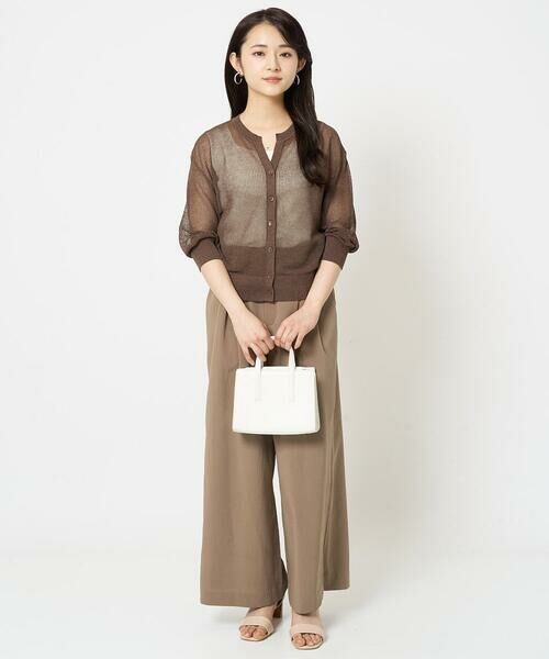 Maison de CINQ / メゾン ドゥ サンク カーディガン・ボレロ | 【小さいサイズ】メッシュ柄ニットカーディガン | 詳細20