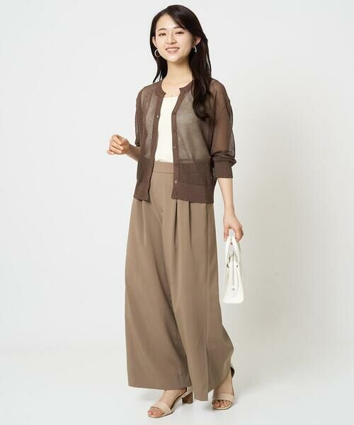 Maison de CINQ / メゾン ドゥ サンク カーディガン・ボレロ | 【小さいサイズ】メッシュ柄ニットカーディガン | 詳細21