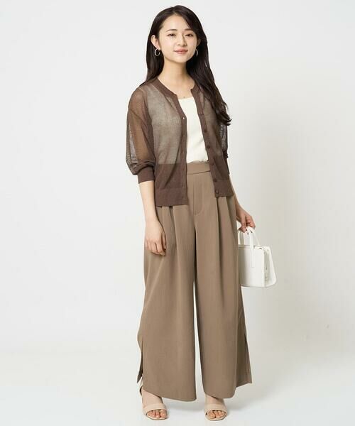 Maison de CINQ / メゾン ドゥ サンク カーディガン・ボレロ | 【小さいサイズ】メッシュ柄ニットカーディガン | 詳細22