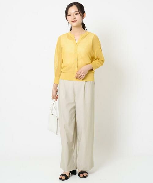 Maison de CINQ / メゾン ドゥ サンク カーディガン・ボレロ | 【小さいサイズ】メッシュ柄ニットカーディガン | 詳細24