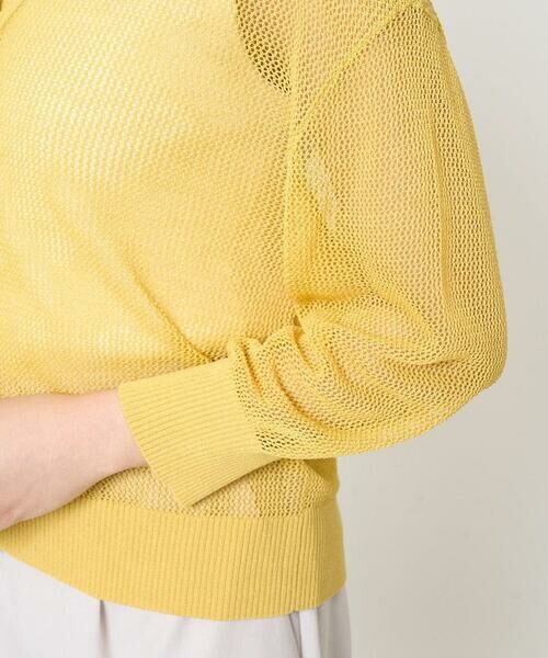 Maison de CINQ / メゾン ドゥ サンク カーディガン・ボレロ | 【小さいサイズ】メッシュ柄ニットカーディガン | 詳細8