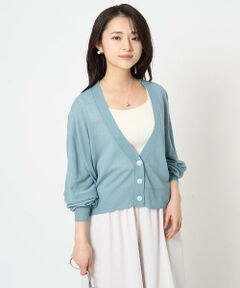 Maison de CINQ / メゾン ドゥ サンク カーディガン・ボレロ | 【小さいサイズ】ドルマンスリーブシアーカーディガン/洗える
