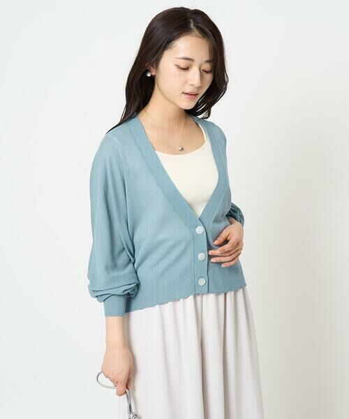 Maison de CINQ / メゾン ドゥ サンク カーディガン・ボレロ | 【小さいサイズ】ドルマンスリーブシアーカーディガン/洗える | 詳細4