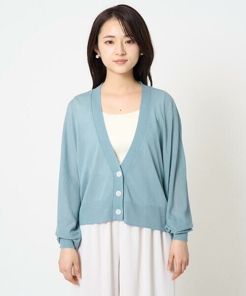Maison de CINQ / メゾン ドゥ サンク カーディガン・ボレロ | 【小さいサイズ】ドルマンスリーブシアーカーディガン/洗える | 詳細5