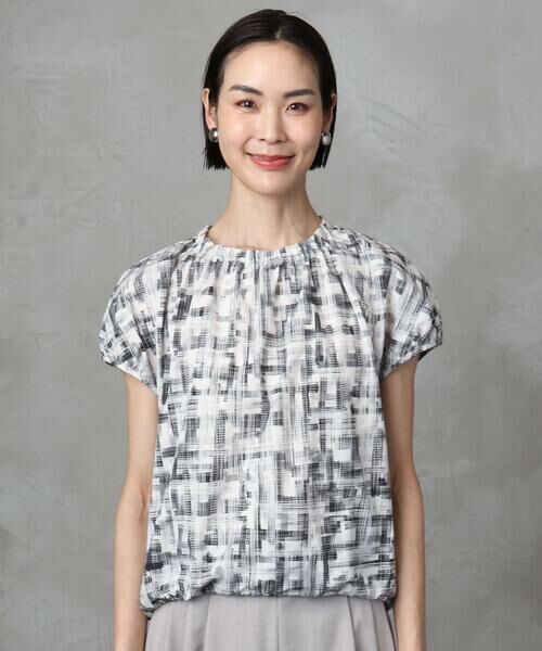 Maison de CINQ / メゾン ドゥ サンク シャツ・ブラウス | [小さいサイズ]かすれチェック柄ノースリーブプルオーバー(セットアップ対応) | 詳細3