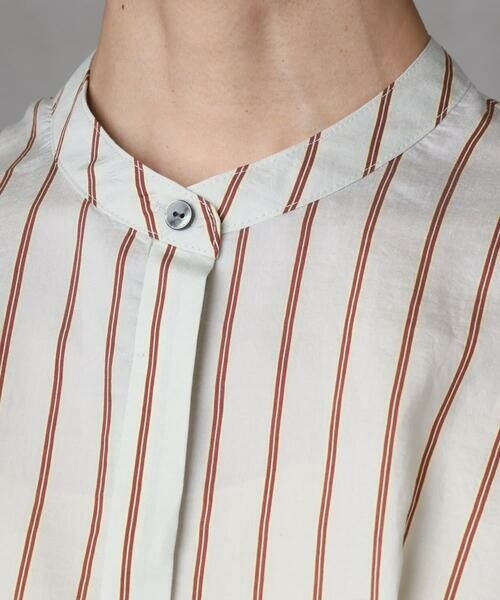 Maison de CINQ / メゾン ドゥ サンク シャツ・ブラウス | [小さいサイズ]ストライプ柄デザインタックブラウス | 詳細6