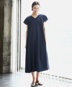 Maison de CINQ / メゾン ドゥ サンク ロング・マキシ丈ワンピース | [小さいサイズ]Vネックワンピース