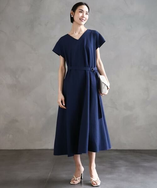 Maison de CINQ / メゾン ドゥ サンク ロング・マキシ丈ワンピース | [小さいサイズ]Vネックワンピース | 詳細1