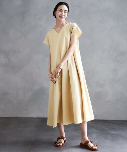 Maison de CINQ / メゾン ドゥ サンク ロング・マキシ丈ワンピース | [小さいサイズ]Vネックワンピース | 詳細24