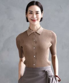 Maison de CINQ / メゾン ドゥ サンク ニット・セーター | [小さいサイズ]シアーリブ襟付きニット