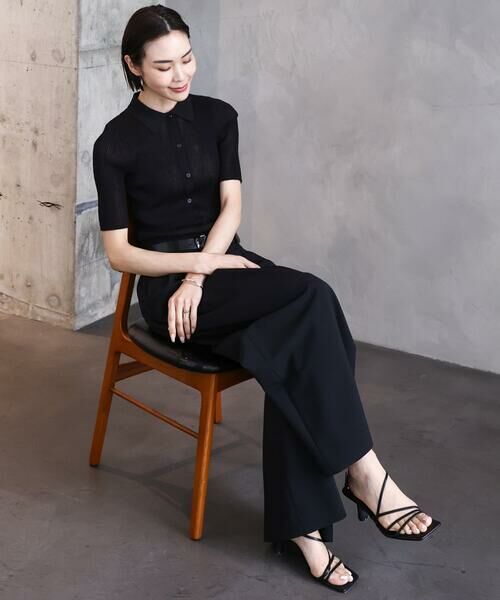 Maison de CINQ / メゾン ドゥ サンク ニット・セーター | [小さいサイズ]シアーリブ襟付きニット | 詳細15