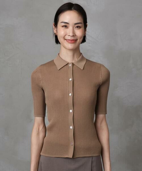 Maison de CINQ / メゾン ドゥ サンク ニット・セーター | [小さいサイズ]シアーリブ襟付きニット | 詳細4