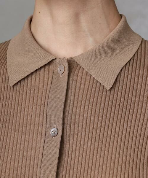 Maison de CINQ / メゾン ドゥ サンク ニット・セーター | [小さいサイズ]シアーリブ襟付きニット | 詳細7