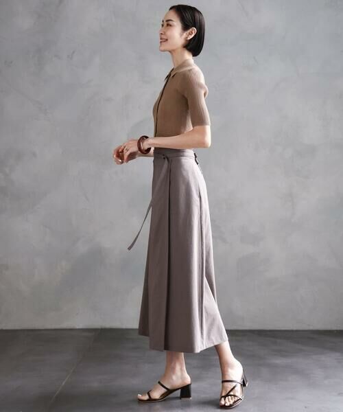 Maison de CINQ / メゾン ドゥ サンク ロング・マキシ丈スカート | [ 小さいサイズ]ベルト付きAラインスカート | 詳細18