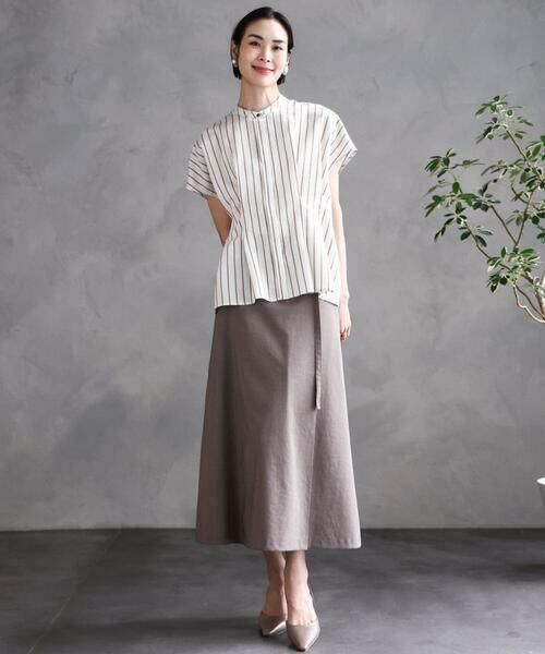 Maison de CINQ / メゾン ドゥ サンク ロング・マキシ丈スカート | [ 小さいサイズ]ベルト付きAラインスカート | 詳細22