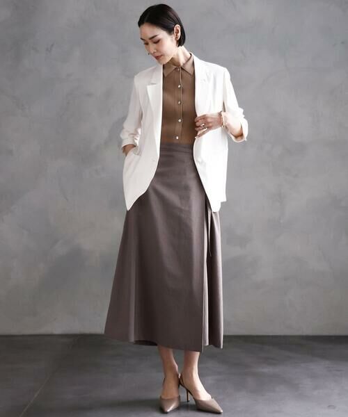 Maison de CINQ / メゾン ドゥ サンク ロング・マキシ丈スカート | [ 小さいサイズ]ベルト付きAラインスカート | 詳細27