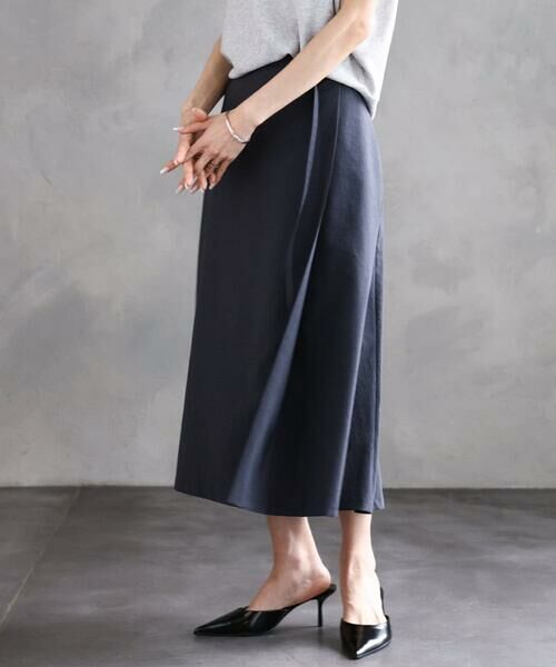 Maison de CINQ / メゾン ドゥ サンク ロング・マキシ丈スカート | [ 小さいサイズ]ベルト付きAラインスカート | 詳細3