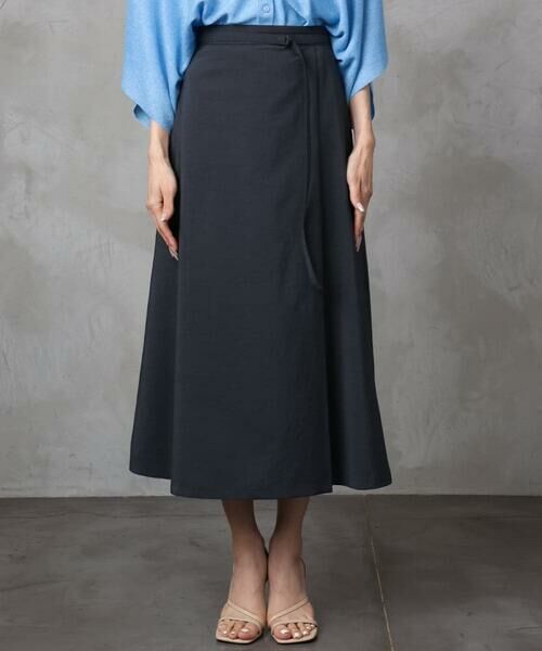 Maison de CINQ / メゾン ドゥ サンク ロング・マキシ丈スカート | [ 小さいサイズ]ベルト付きAラインスカート | 詳細4