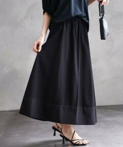 Maison de CINQ / メゾン ドゥ サンク ロング・マキシ丈スカート | [小さいサイズ]エンブロイダリーレーススカート(セットアップ対応)