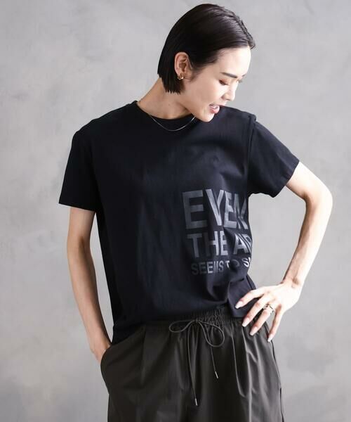 Maison de CINQ / メゾン ドゥ サンク カットソー | [小さいサイズ]ラメロゴTシャツ | 詳細4