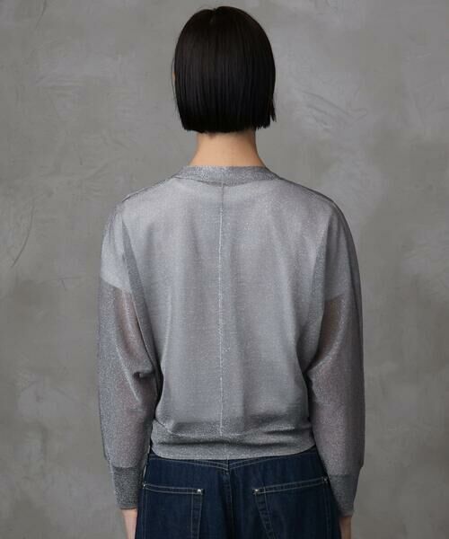 Maison de CINQ / メゾン ドゥ サンク カーディガン・ボレロ | [小さいサイズ]シアーラメVネックカーディガン | 詳細17