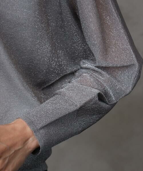 Maison de CINQ / メゾン ドゥ サンク カーディガン・ボレロ | [小さいサイズ]シアーラメVネックカーディガン | 詳細19