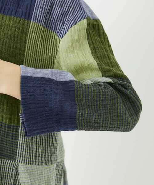 Maison de CINQ / メゾン ドゥ サンク シャツ・ブラウス | [日本製]コットンレーヨンランダムチェックブラウス | 詳細12