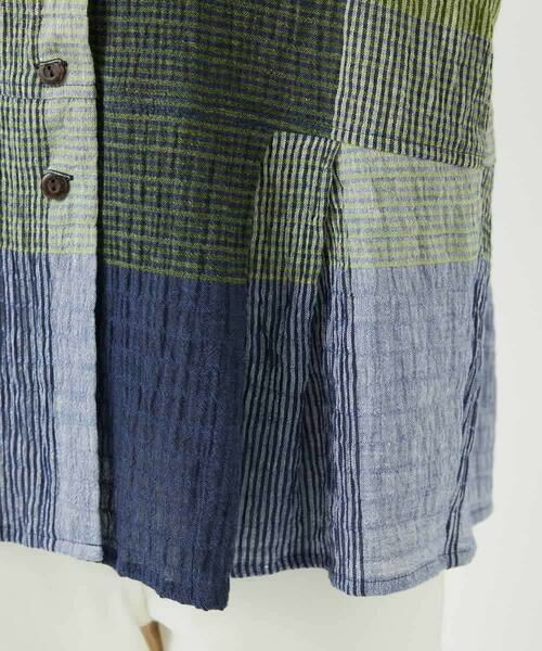 Maison de CINQ / メゾン ドゥ サンク シャツ・ブラウス | [日本製]コットンレーヨンランダムチェックブラウス | 詳細13