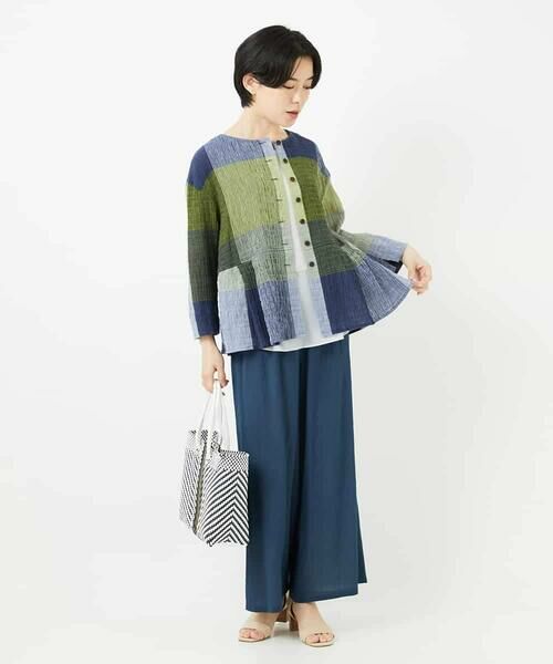 Maison de CINQ / メゾン ドゥ サンク シャツ・ブラウス | [日本製]コットンレーヨンランダムチェックブラウス | 詳細17