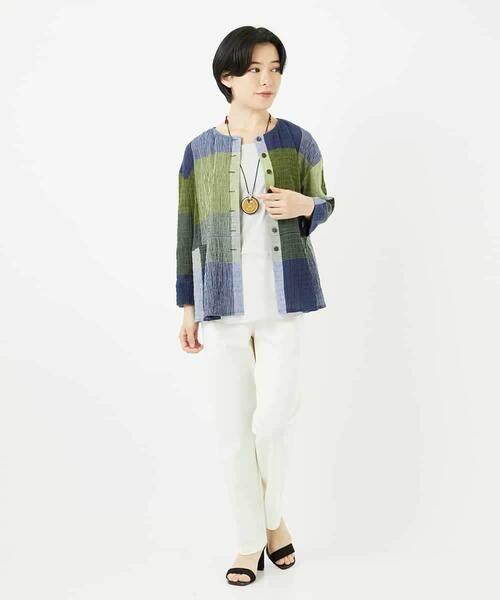 Maison de CINQ / メゾン ドゥ サンク シャツ・ブラウス | [日本製]コットンレーヨンランダムチェックブラウス | 詳細20