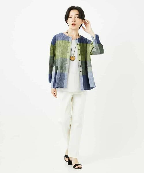 Maison de CINQ / メゾン ドゥ サンク シャツ・ブラウス | [日本製]コットンレーヨンランダムチェックブラウス | 詳細22