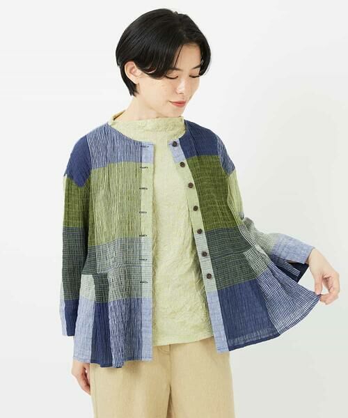 Maison de CINQ / メゾン ドゥ サンク シャツ・ブラウス | [日本製]コットンレーヨンランダムチェックブラウス | 詳細5