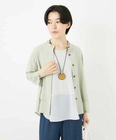 Maison de CINQ / メゾン ドゥ サンク シャツ・ブラウス | スタンドカラーデザインブラウス