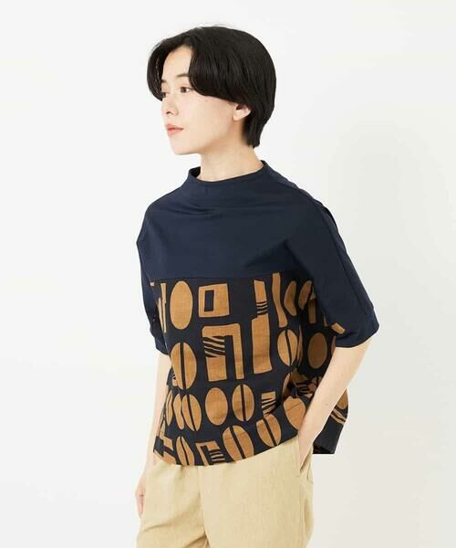 Maison de CINQ / メゾン ドゥ サンク シャツ・ブラウス | コーヒービーンズプリントブラウス | 詳細1