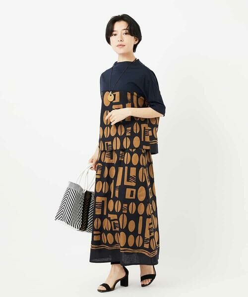 Maison de CINQ / メゾン ドゥ サンク シャツ・ブラウス | コーヒービーンズプリントブラウス | 詳細17