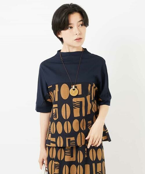 Maison de CINQ / メゾン ドゥ サンク シャツ・ブラウス | コーヒービーンズプリントブラウス | 詳細3