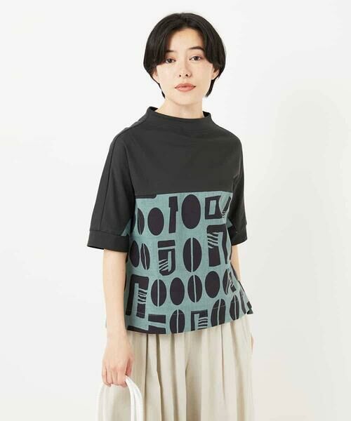 Maison de CINQ / メゾン ドゥ サンク シャツ・ブラウス | コーヒービーンズプリントブラウス | 詳細6