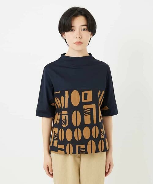 Maison de CINQ / メゾン ドゥ サンク シャツ・ブラウス | コーヒービーンズプリントブラウス | 詳細7