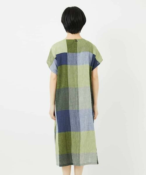 Maison de CINQ / メゾン ドゥ サンク ロング・マキシ丈ワンピース | [日本製]コットンレーヨンランダムチェックワンピース | 詳細3