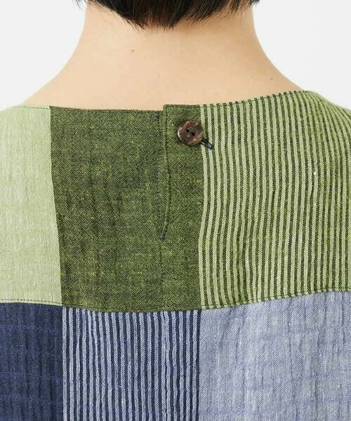 Maison de CINQ / メゾン ドゥ サンク ロング・マキシ丈ワンピース | [日本製]コットンレーヨンランダムチェックワンピース | 詳細4