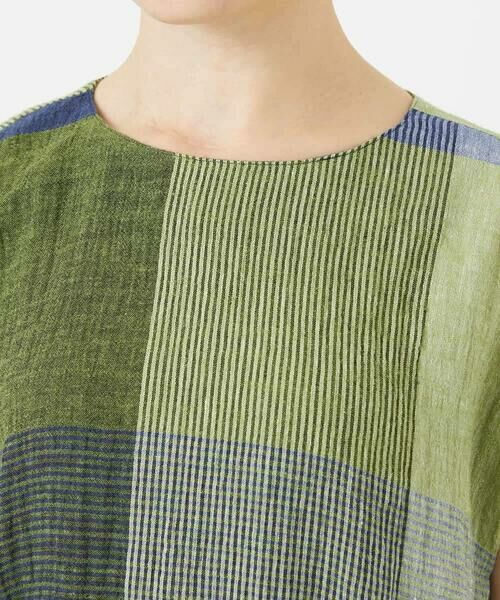 Maison de CINQ / メゾン ドゥ サンク ロング・マキシ丈ワンピース | [日本製]コットンレーヨンランダムチェックワンピース | 詳細5