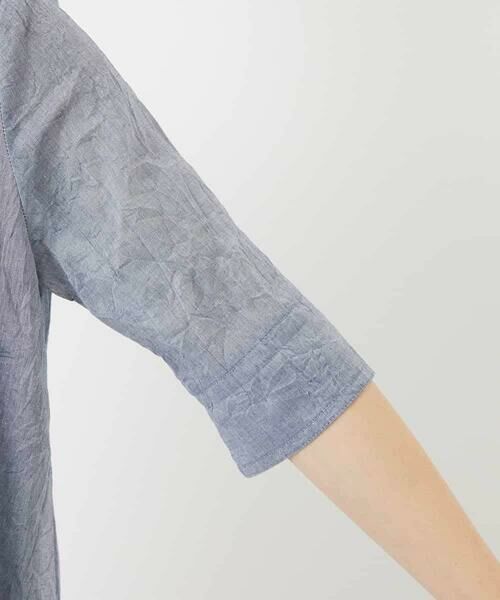 Maison de CINQ / メゾン ドゥ サンク ロング・マキシ丈ワンピース | 先染めボイルワッシャーワンピース | 詳細10