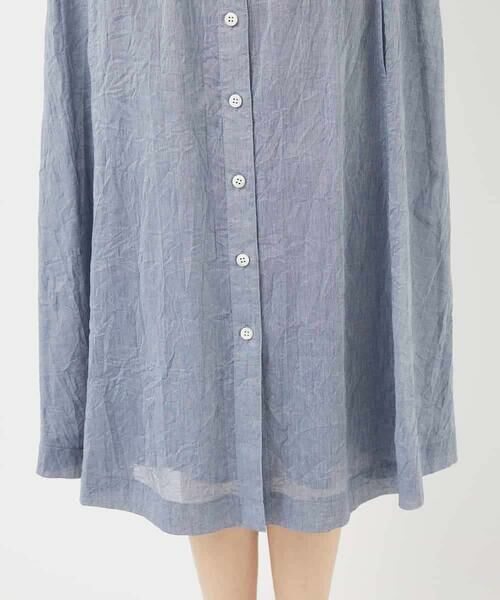 Maison de CINQ / メゾン ドゥ サンク ロング・マキシ丈ワンピース | 先染めボイルワッシャーワンピース | 詳細11