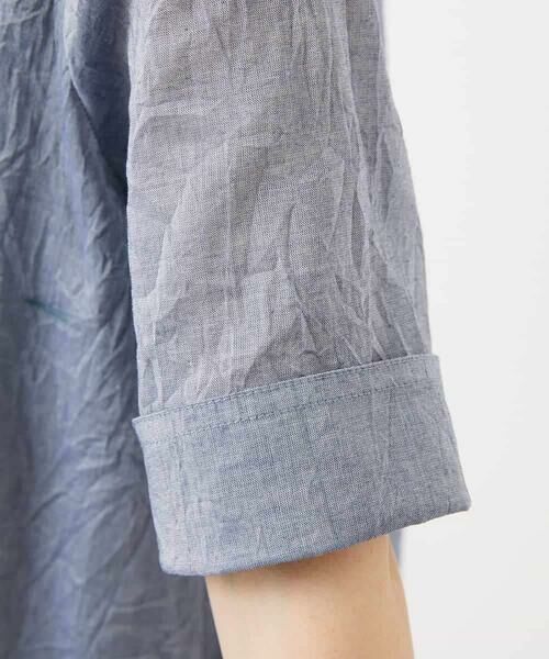 Maison de CINQ / メゾン ドゥ サンク ロング・マキシ丈ワンピース | 先染めボイルワッシャーワンピース | 詳細15