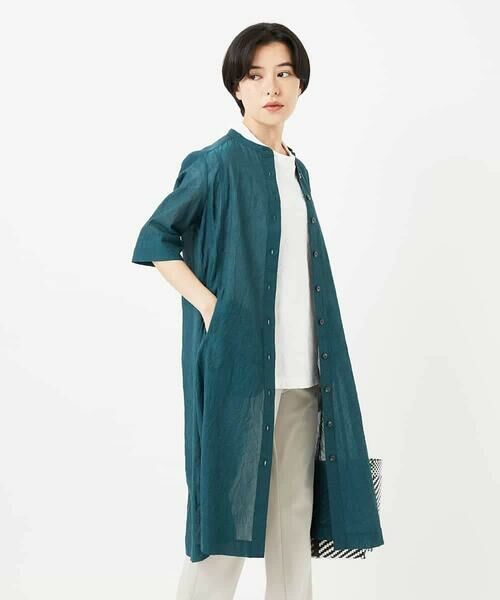 Maison de CINQ / メゾン ドゥ サンク ロング・マキシ丈ワンピース | 先染めボイルワッシャーワンピース | 詳細2